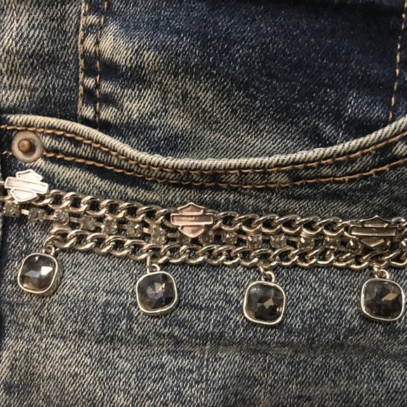 Last ONE Harley Davidson Bar & Shield Chain for Boots, Pants, Belly  Dr2 - Picture 8 of 13